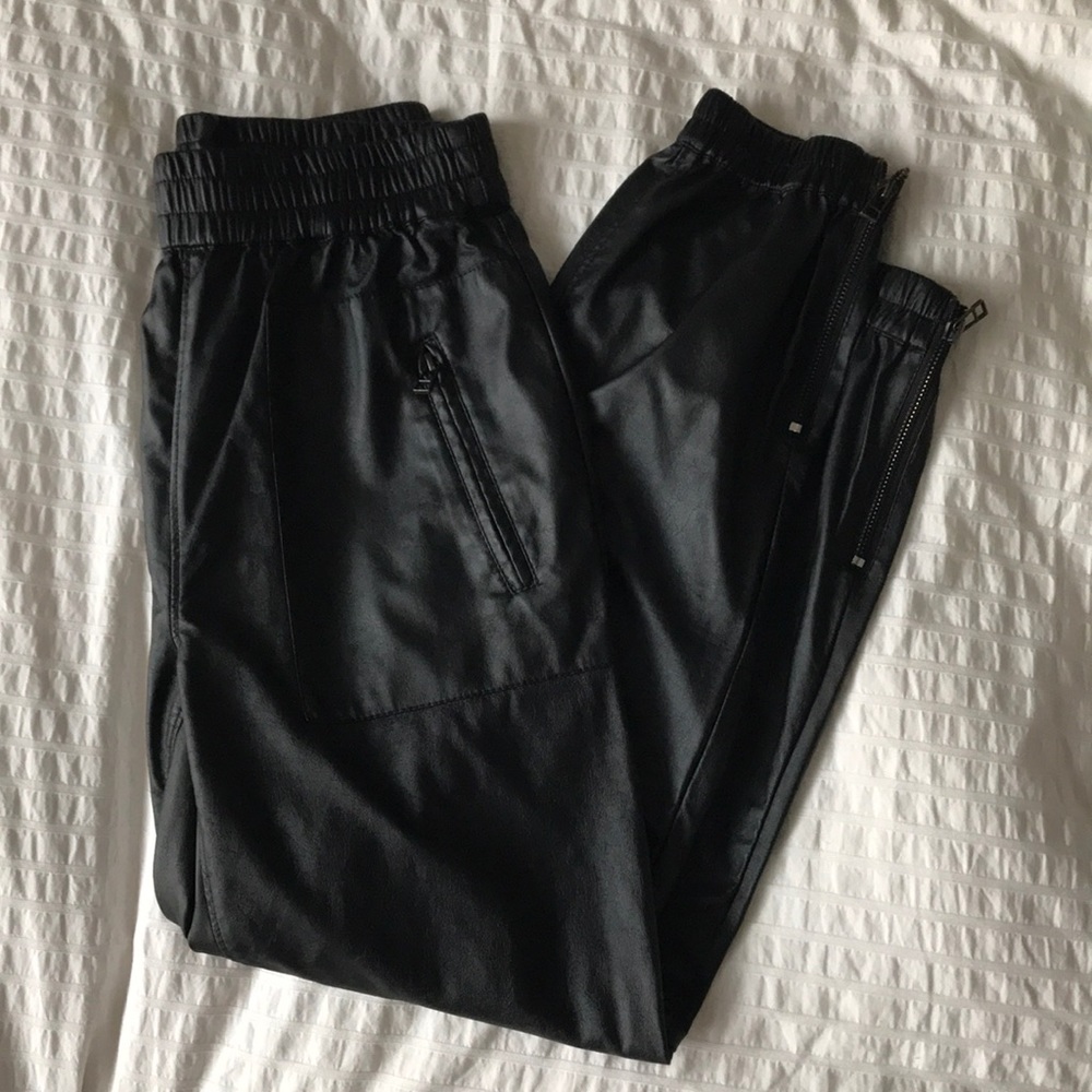 BLANKNYC LEATHER joggers - size 26